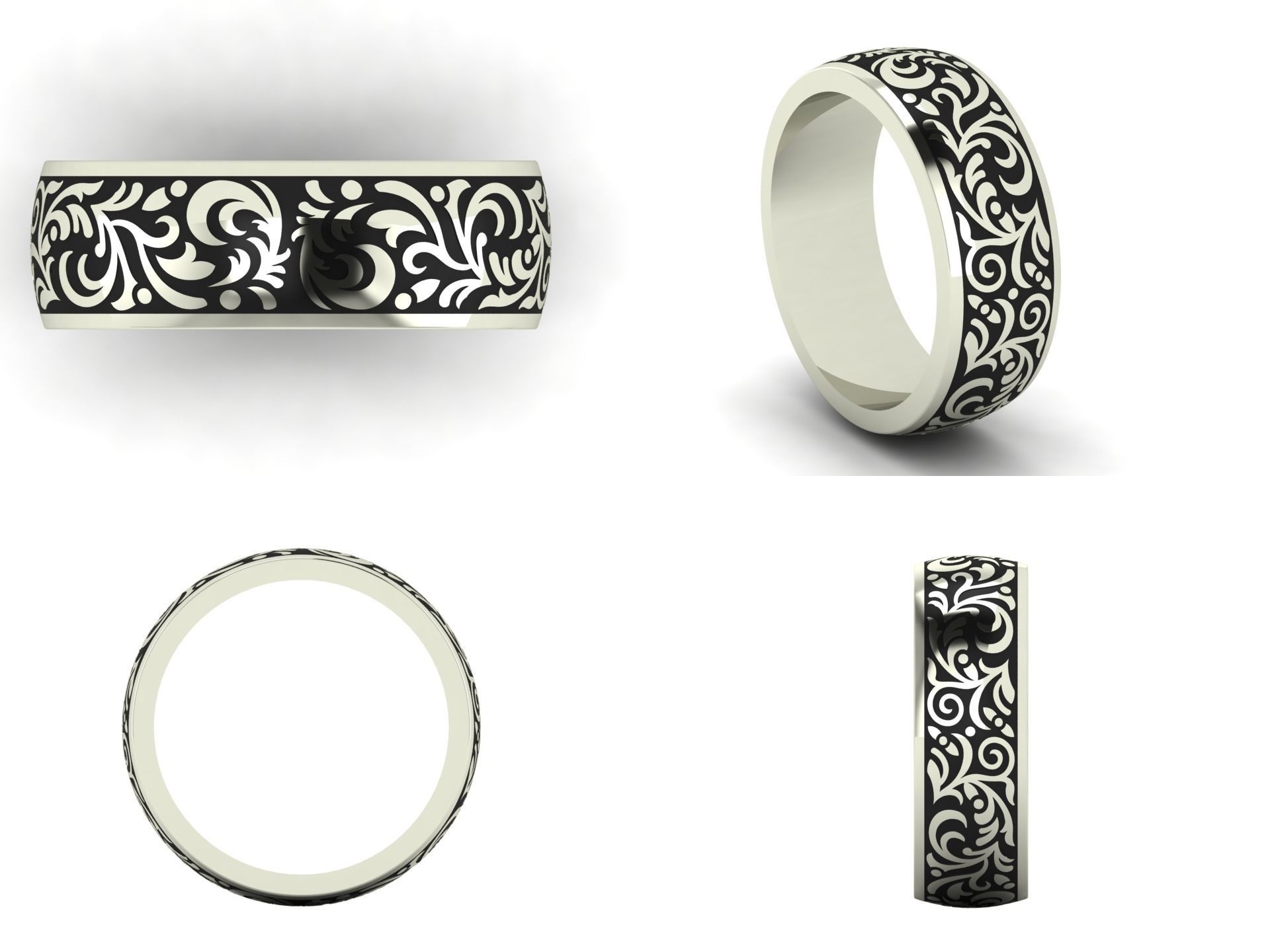 Ring pk 48 3D print model_4