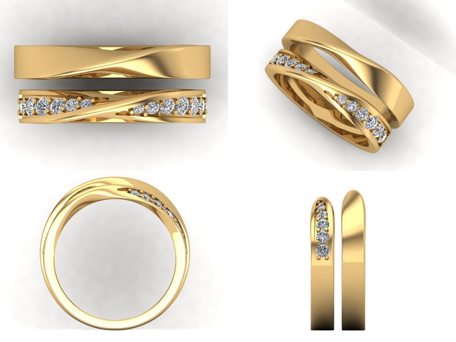 Ring pk 49 3D print model_3