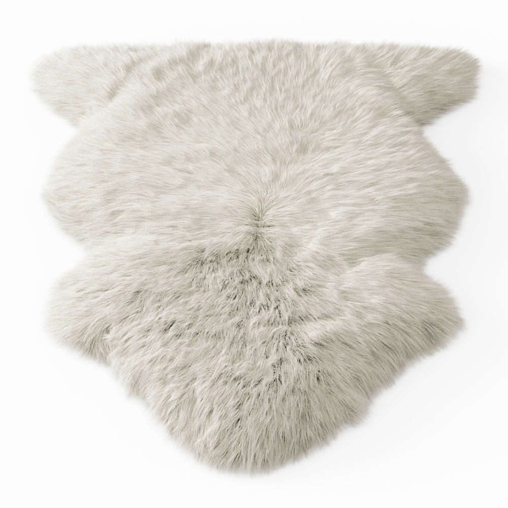 Sheepskin Rug 3D model_2