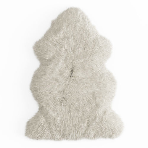 Sheepskin Rug 3D model