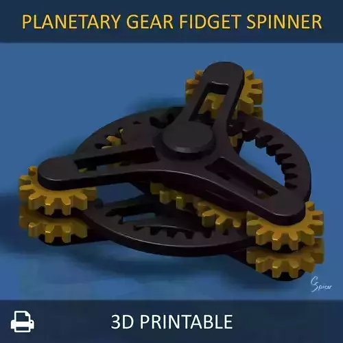 Planetary Gear Fidget Spinner 3D print model