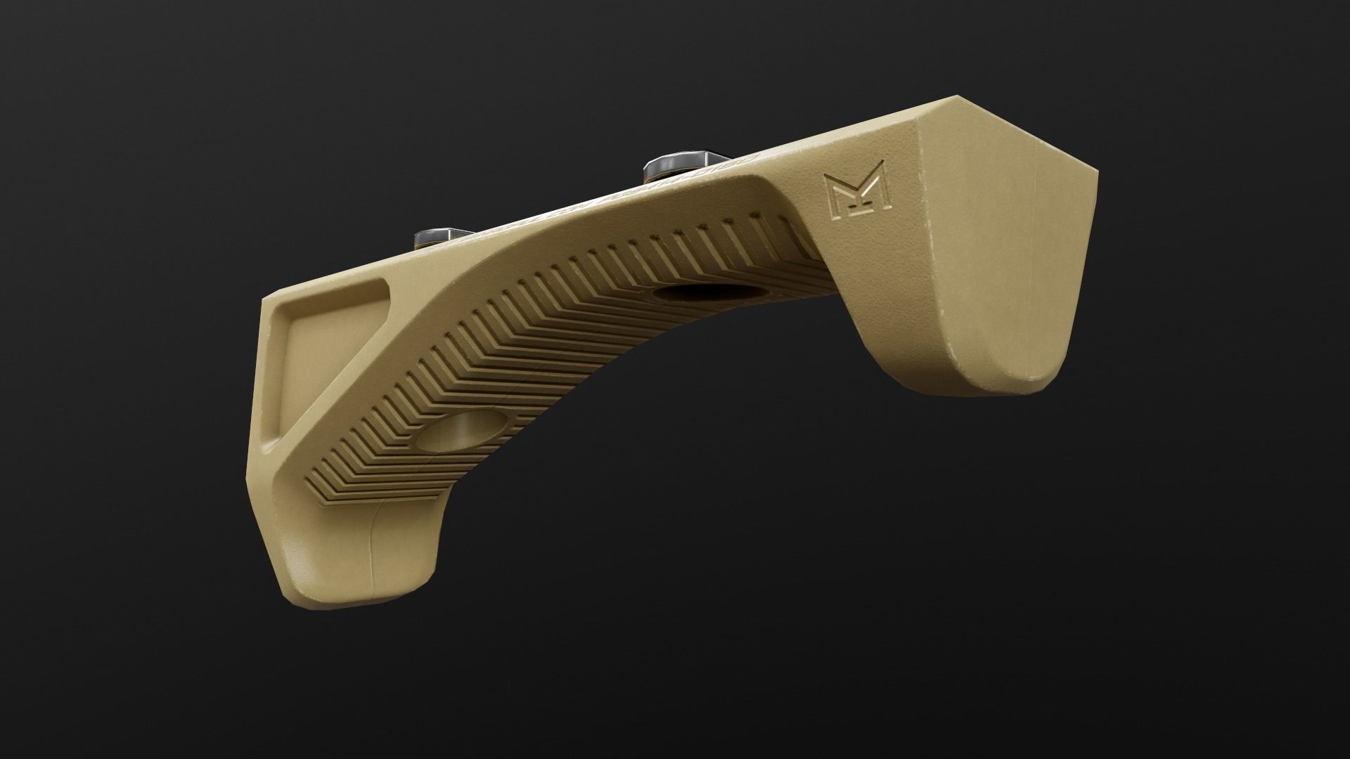 Magpul M-LOK AFG Angled Fore Grip Low-poly 3D model_8