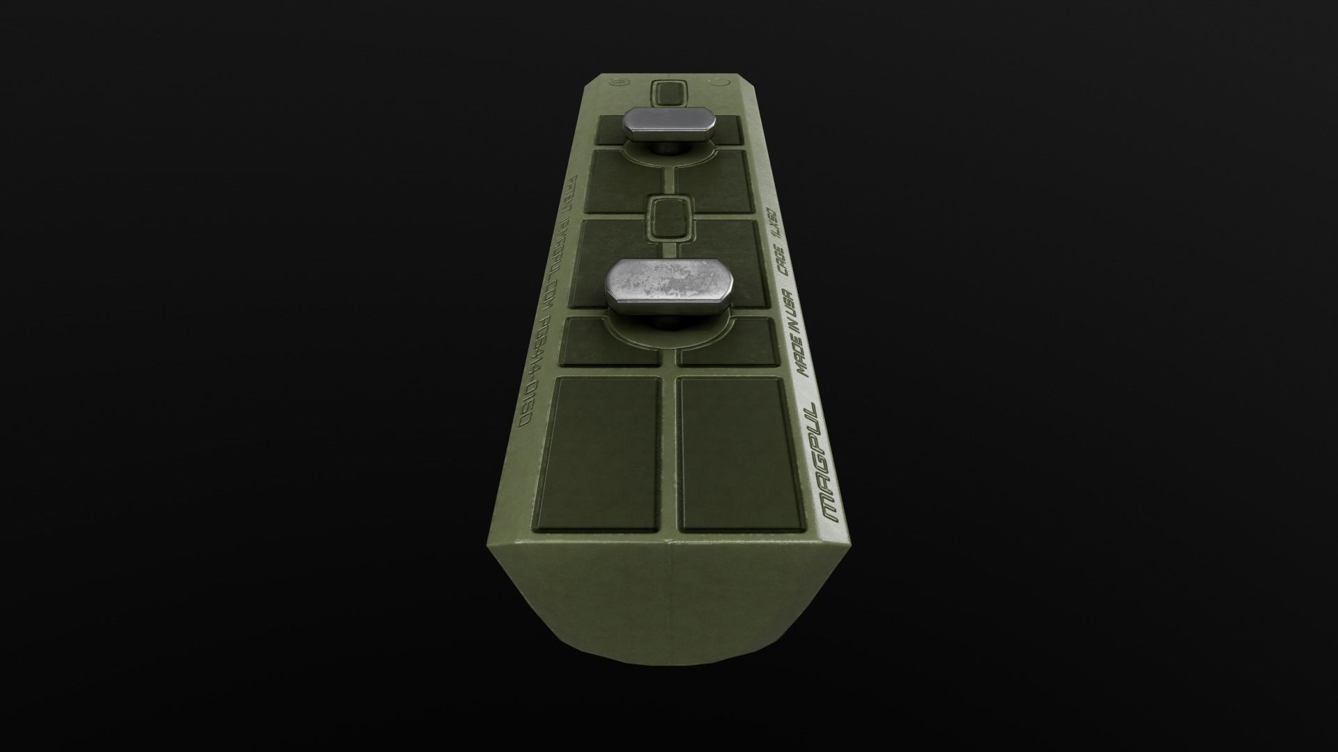 Magpul M-LOK AFG Angled Fore Grip Low-poly 3D model_14