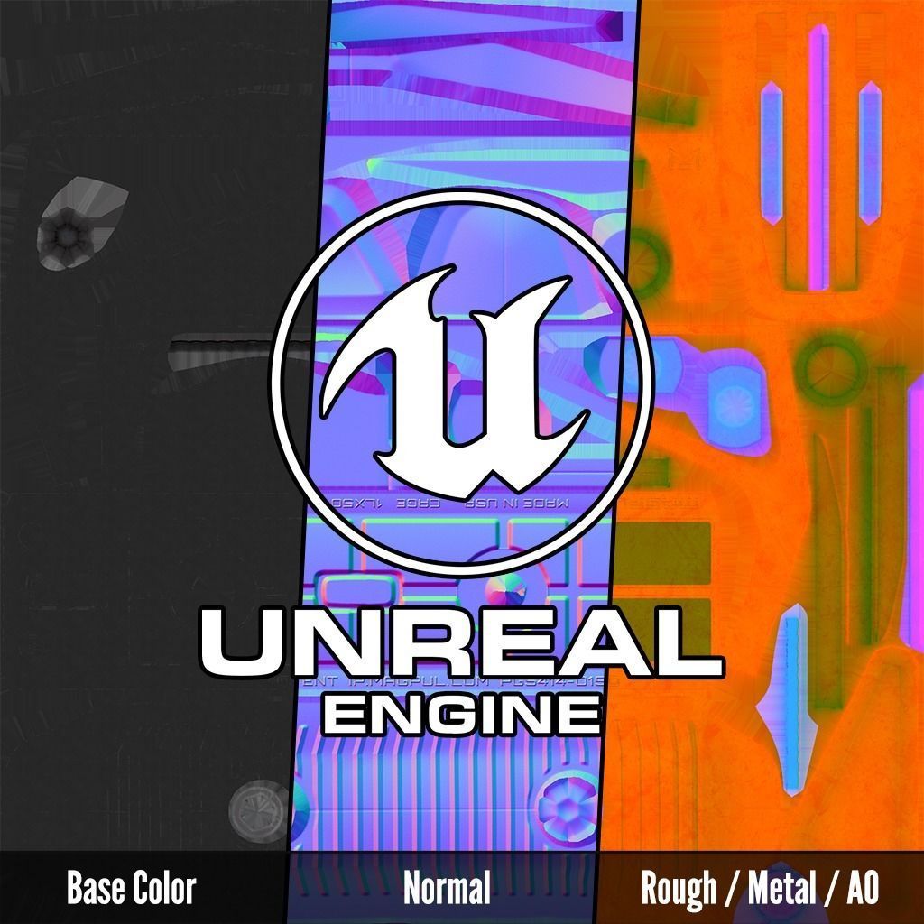 Magpul M-LOK AFG Angled Fore Grip Low-poly 3D model_35