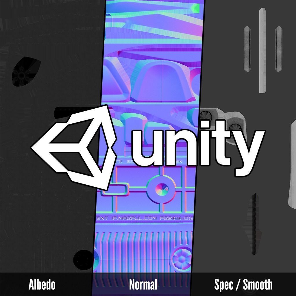 Magpul M-LOK AFG Angled Fore Grip Low-poly 3D model_36