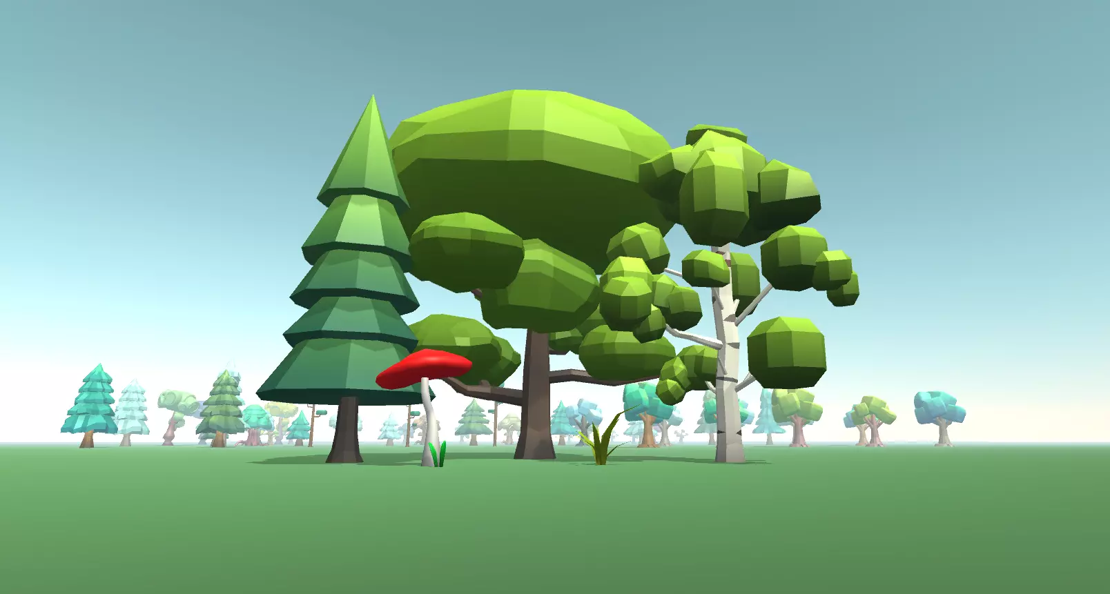 Low Poly Trees Pack Low-poly 3D model_0