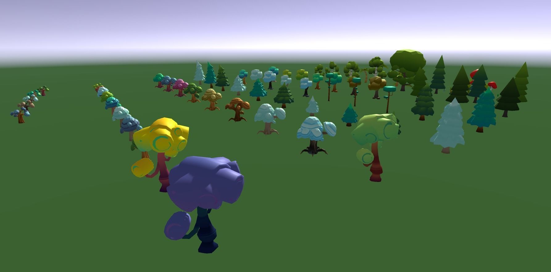 Low Poly Trees Pack Low-poly 3D model_4