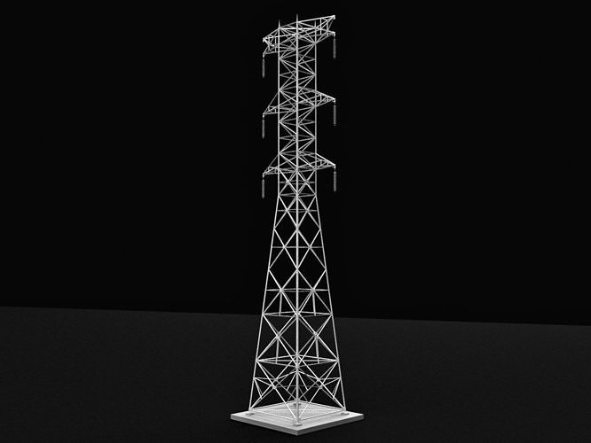 Transmission Tower Power Tower 3D model