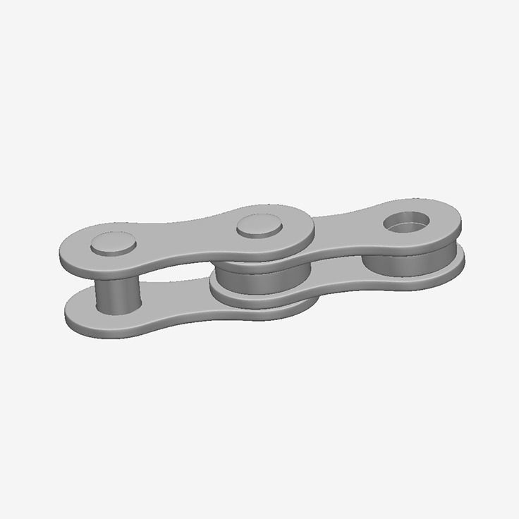 Cadena bicycle chain 3D print model_2