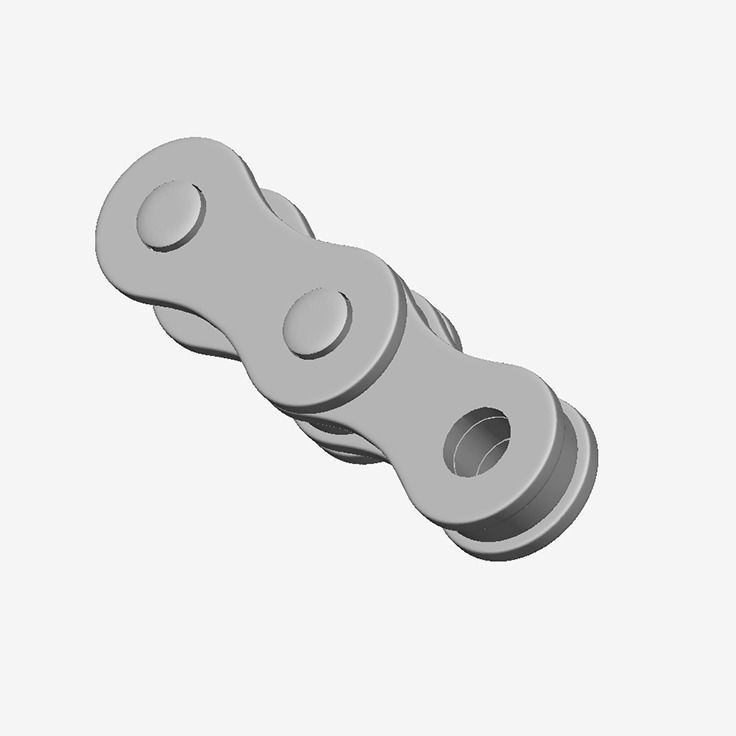 Cadena bicycle chain 3D print model_3