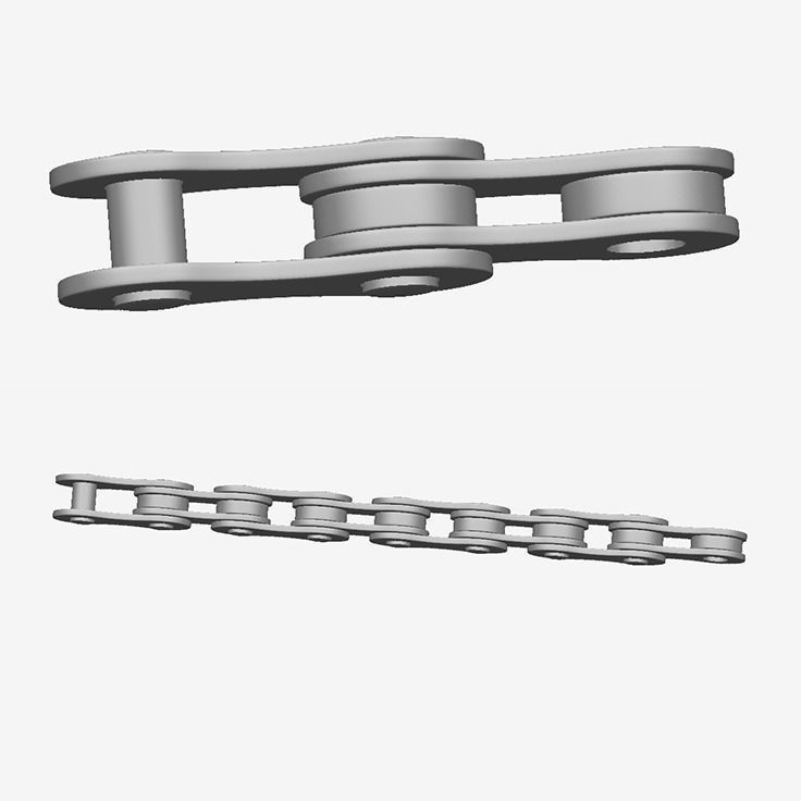 Cadena bicycle chain 3D print model_10