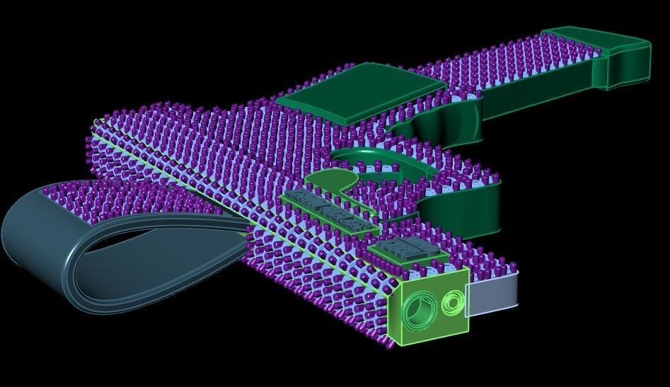 Gun pendant print model 3D print model_21