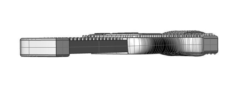 Gun pendant print model 3D print model_15