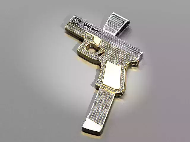 Gun pendant  print model
