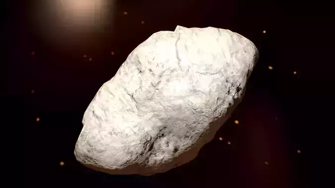 Rock-2 asteroid in space - asteroid