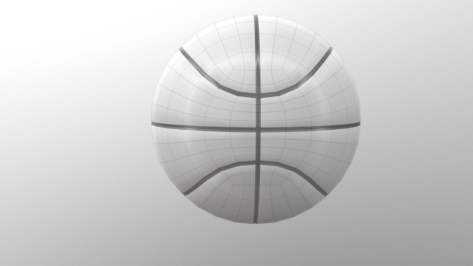 Official Basket Balls Wilson and Spalding low and high poly Low-poly 3D model_6