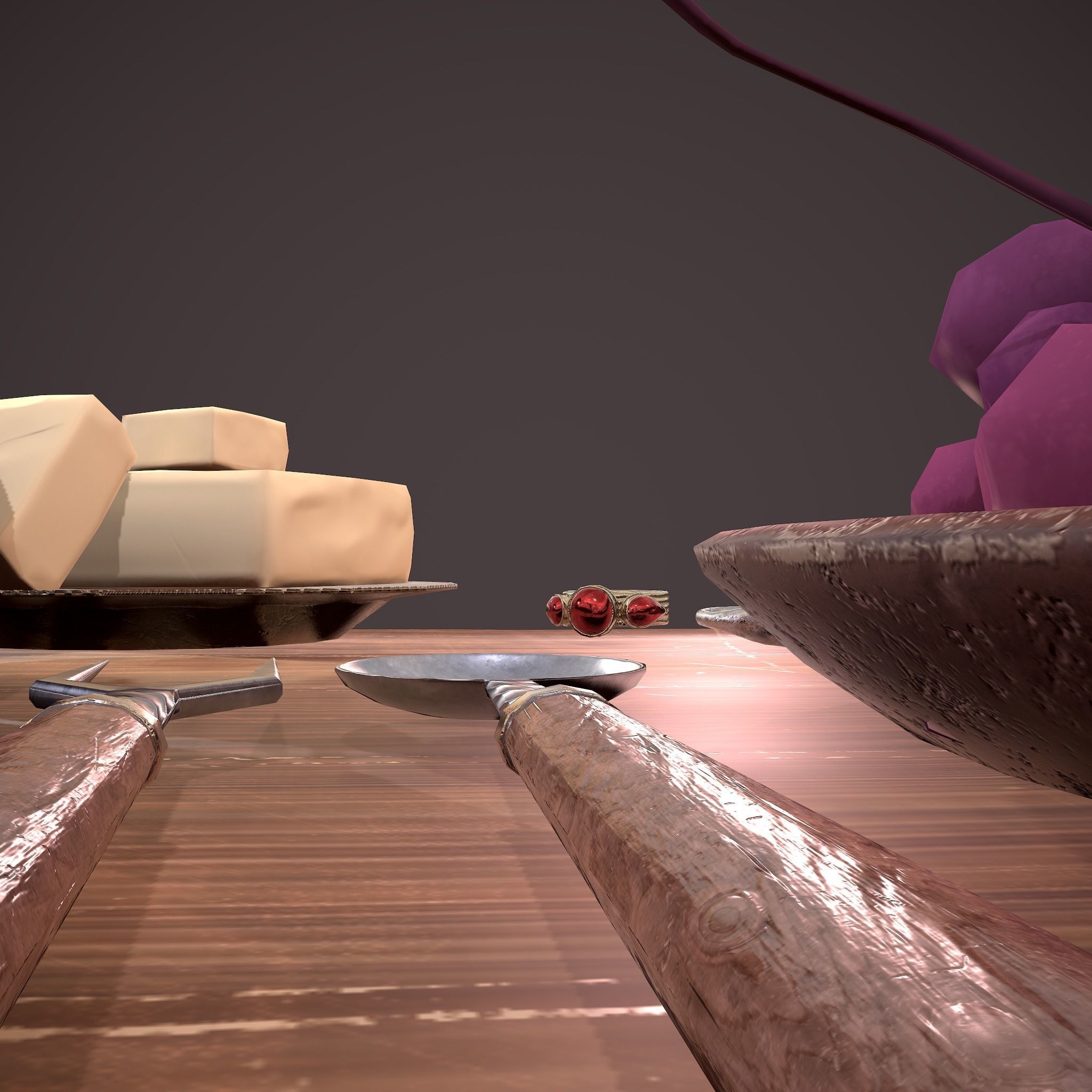 Medieval Tavern Dinner Scene  3D Model Collection_61