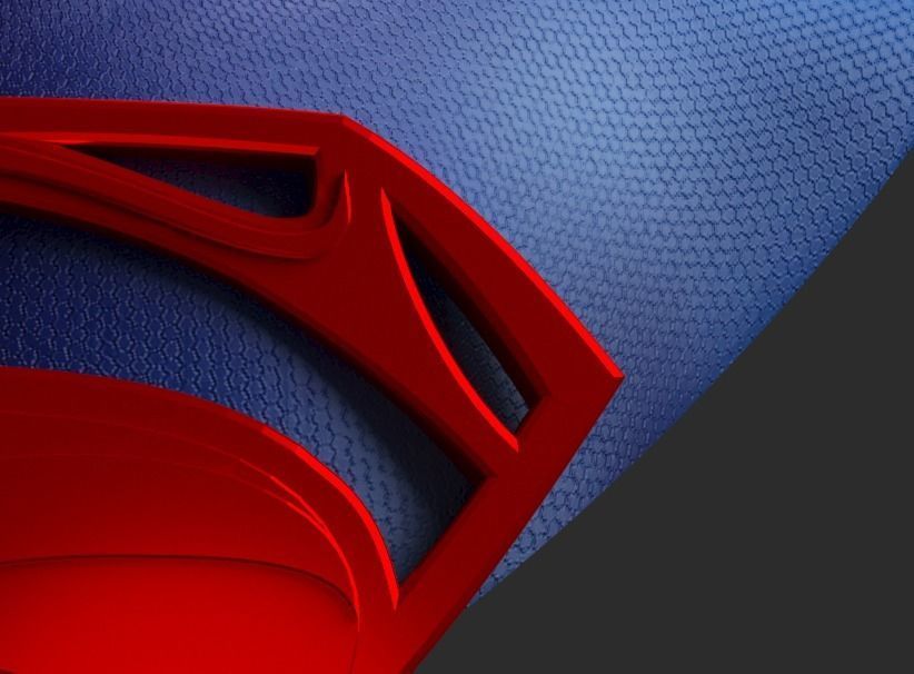 Superman - realistic bust 3D model_4