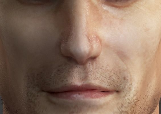 Superman - realistic bust 3D model_5