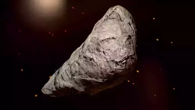 rock-3 meteorite in space - meteorite