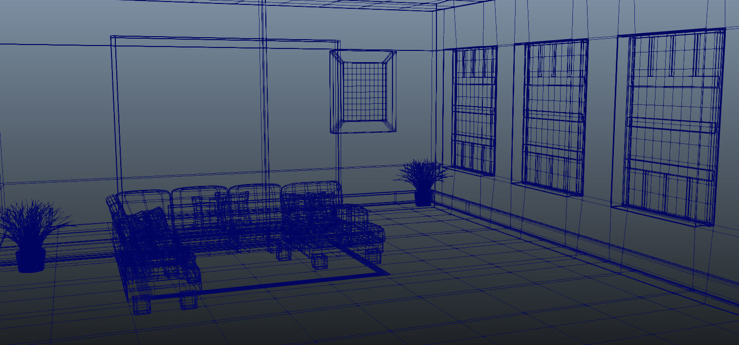 Interior Room 3d Model 3D model_3