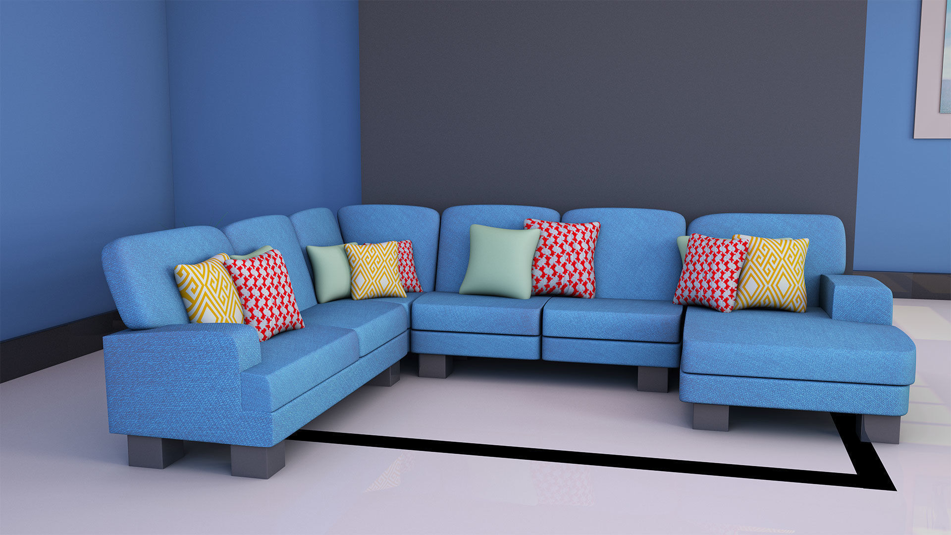 Interior Room 3d Model 3D model_1