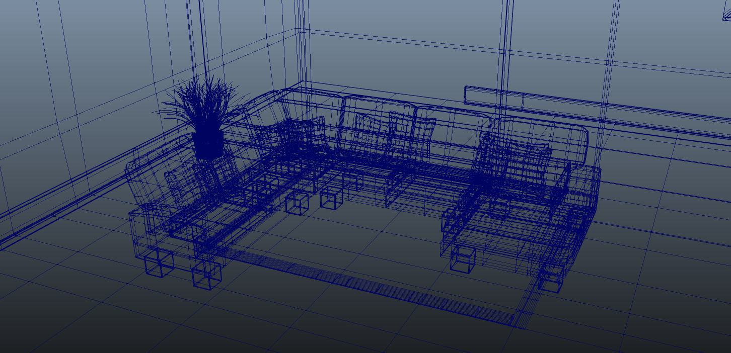 Interior Room 3d Model 3D model_4