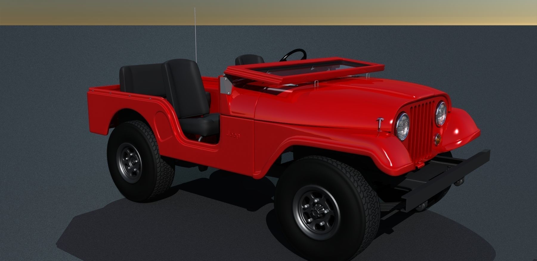 Jeep CJ-5 1975 3D model_12
