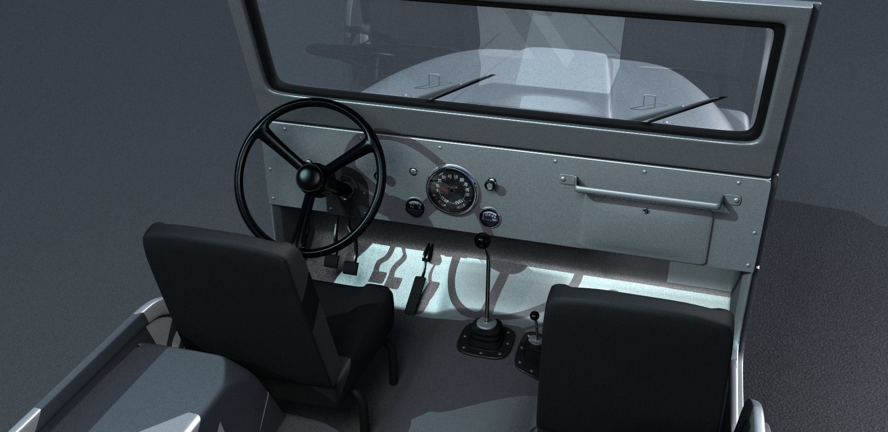 Jeep CJ-5 1975 3D model_20