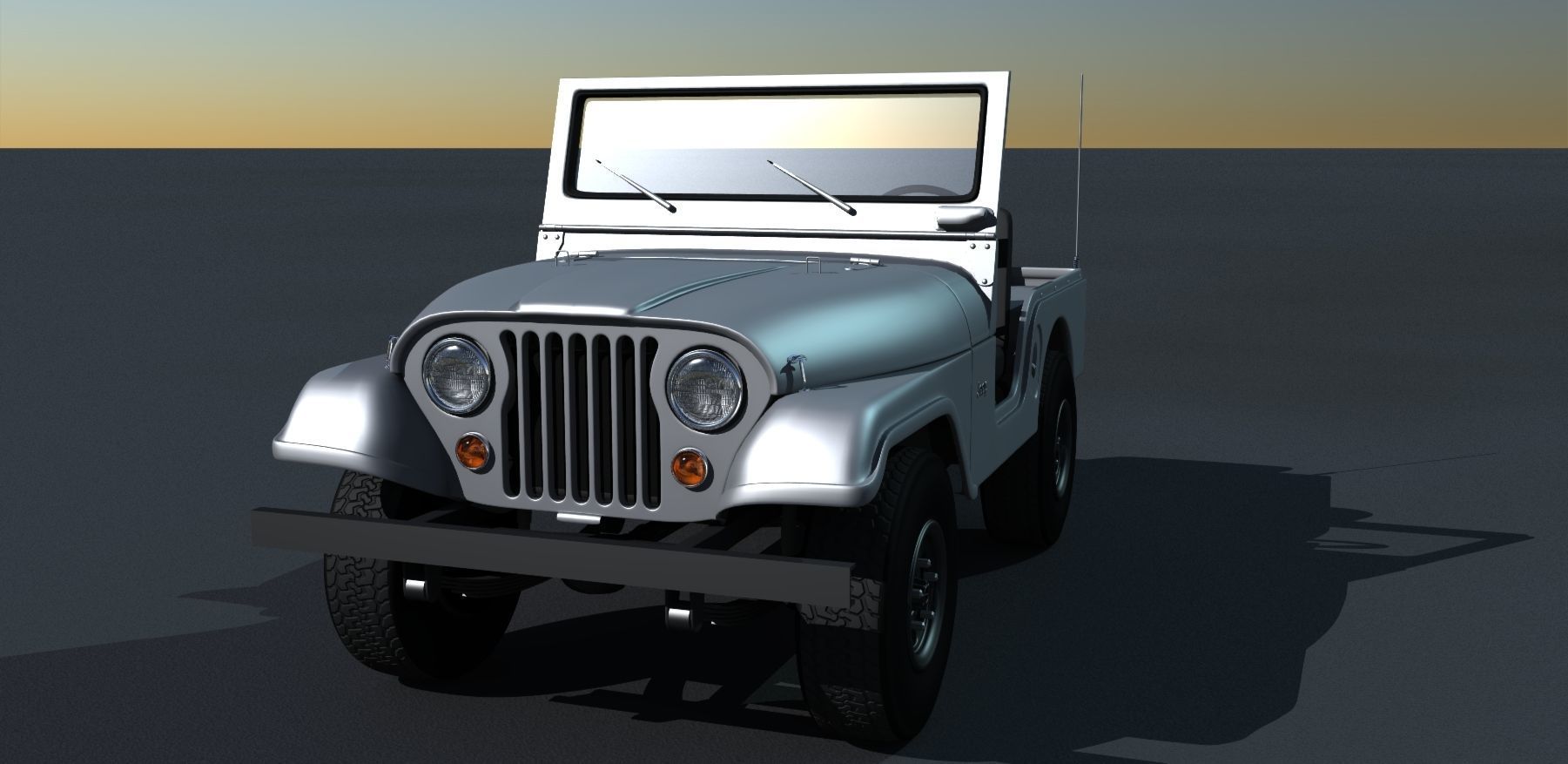Jeep CJ-5 1975 3D model_9
