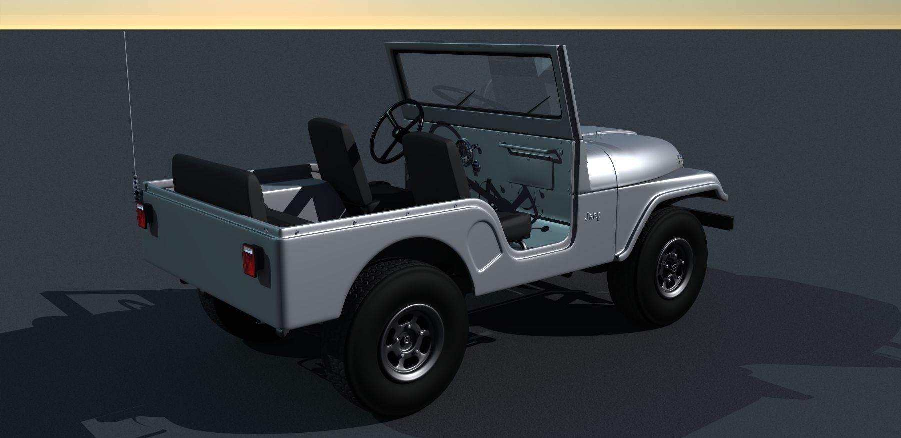 Jeep CJ-5 1975 3D model_3