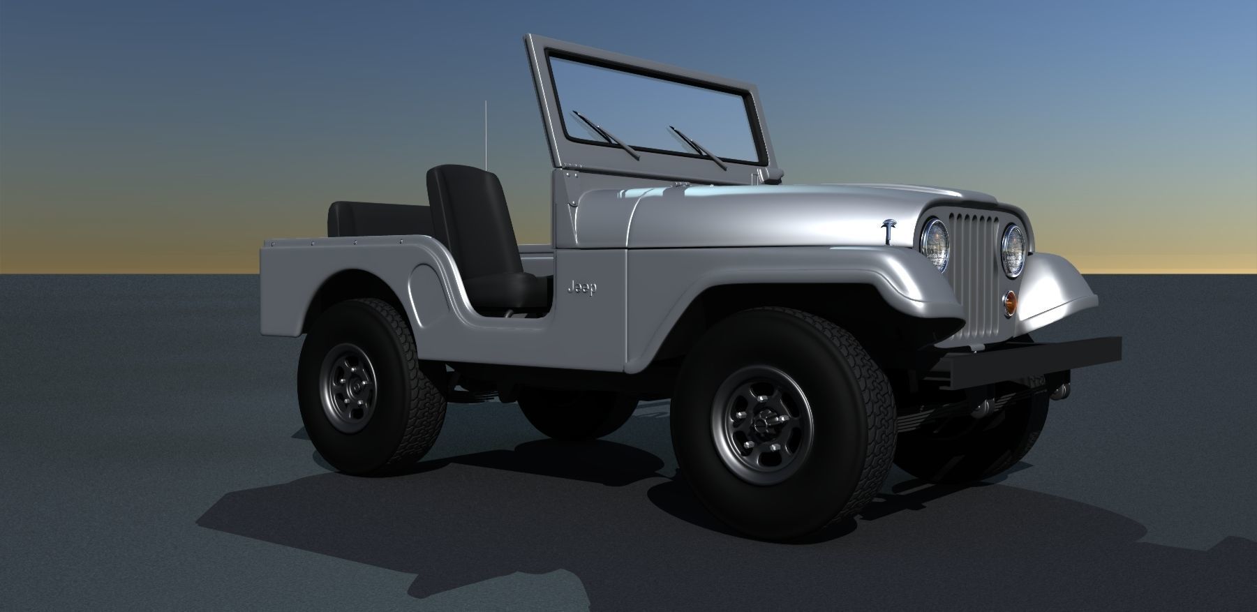 Jeep CJ-5 1975 3D model_2