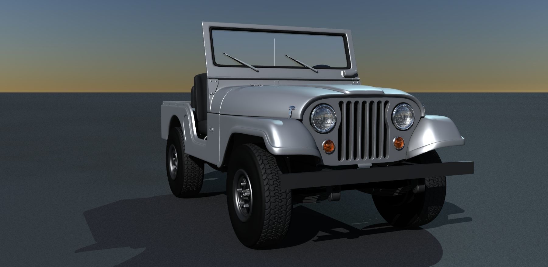 Jeep CJ-5 1975 3D model_1