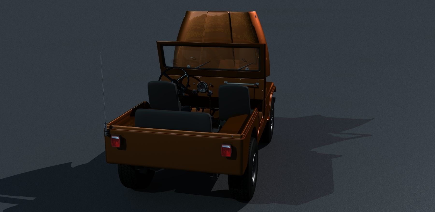 Jeep CJ-5 1975 3D model_16