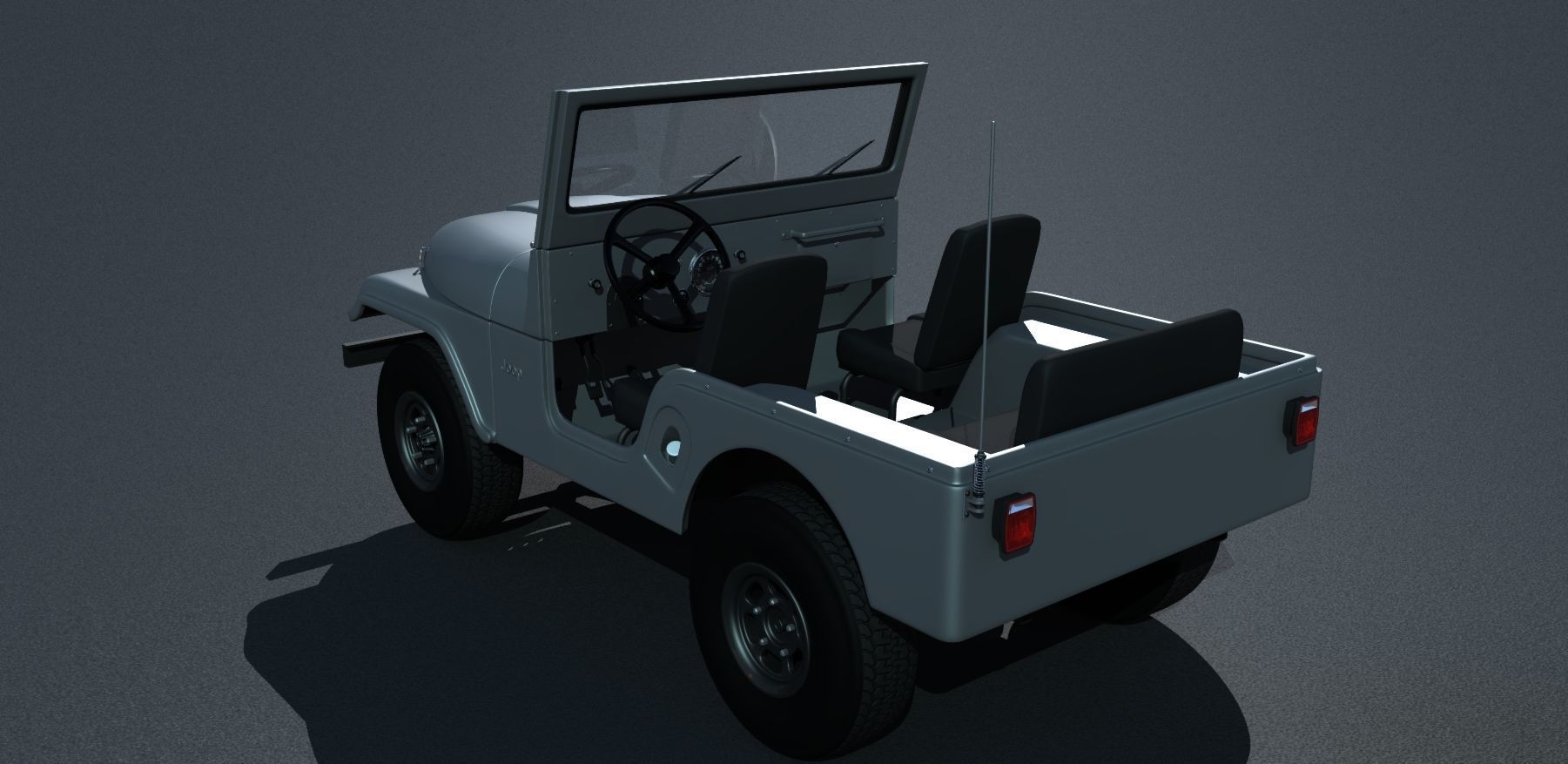 Jeep CJ-5 1975 3D model_6