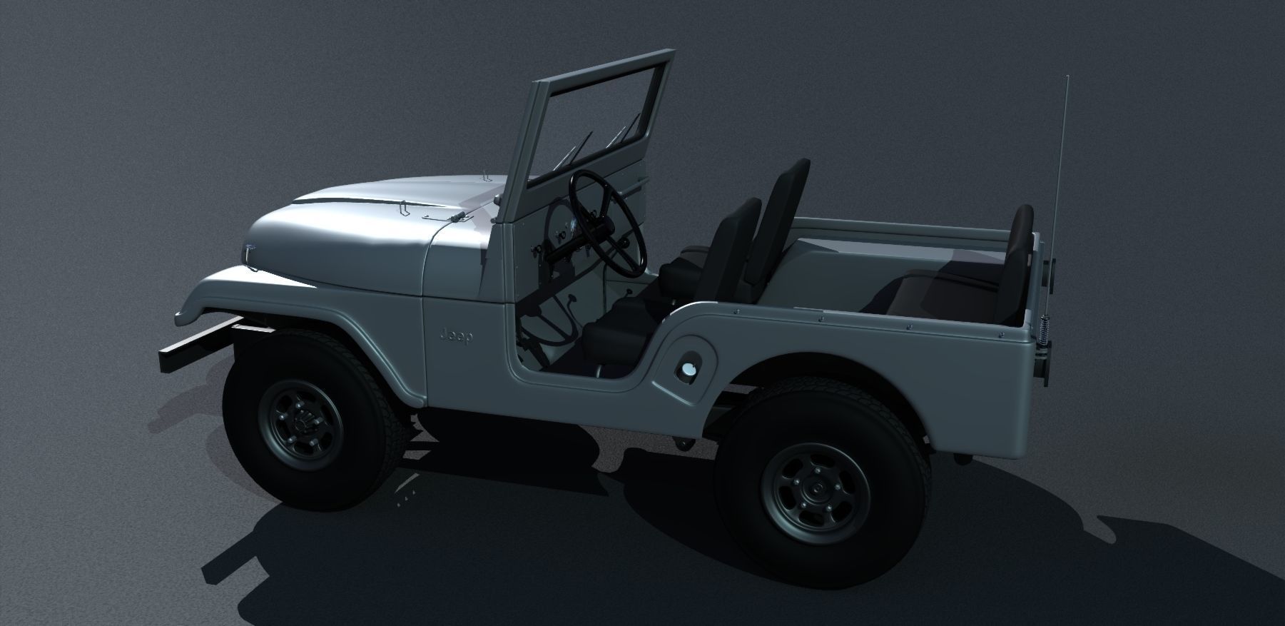 Jeep CJ-5 1975 3D model_7