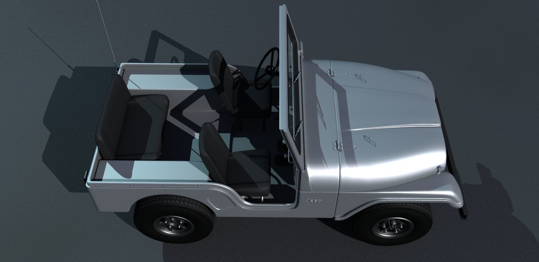 Jeep CJ-5 1975 3D model_4