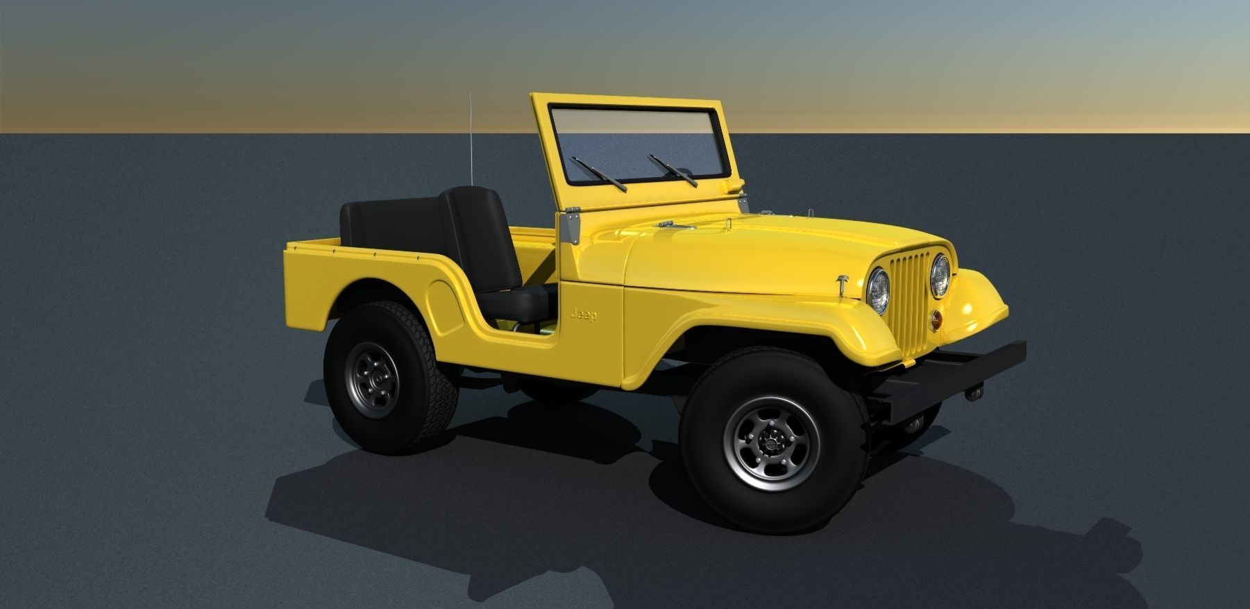Jeep CJ-5 1975 3D model_13