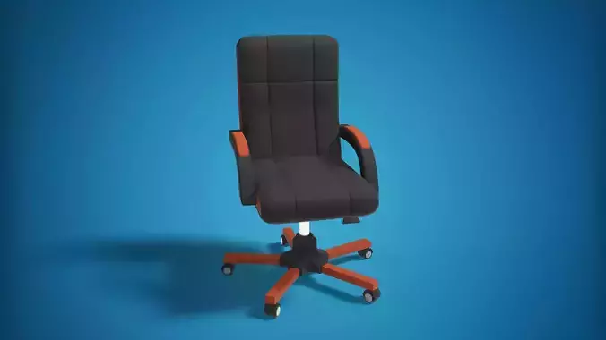 Office Chair Rigged 3D 3D model