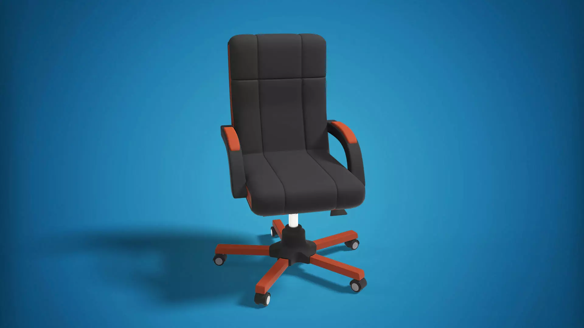 Office Chair Rigged 3D 3D model_0