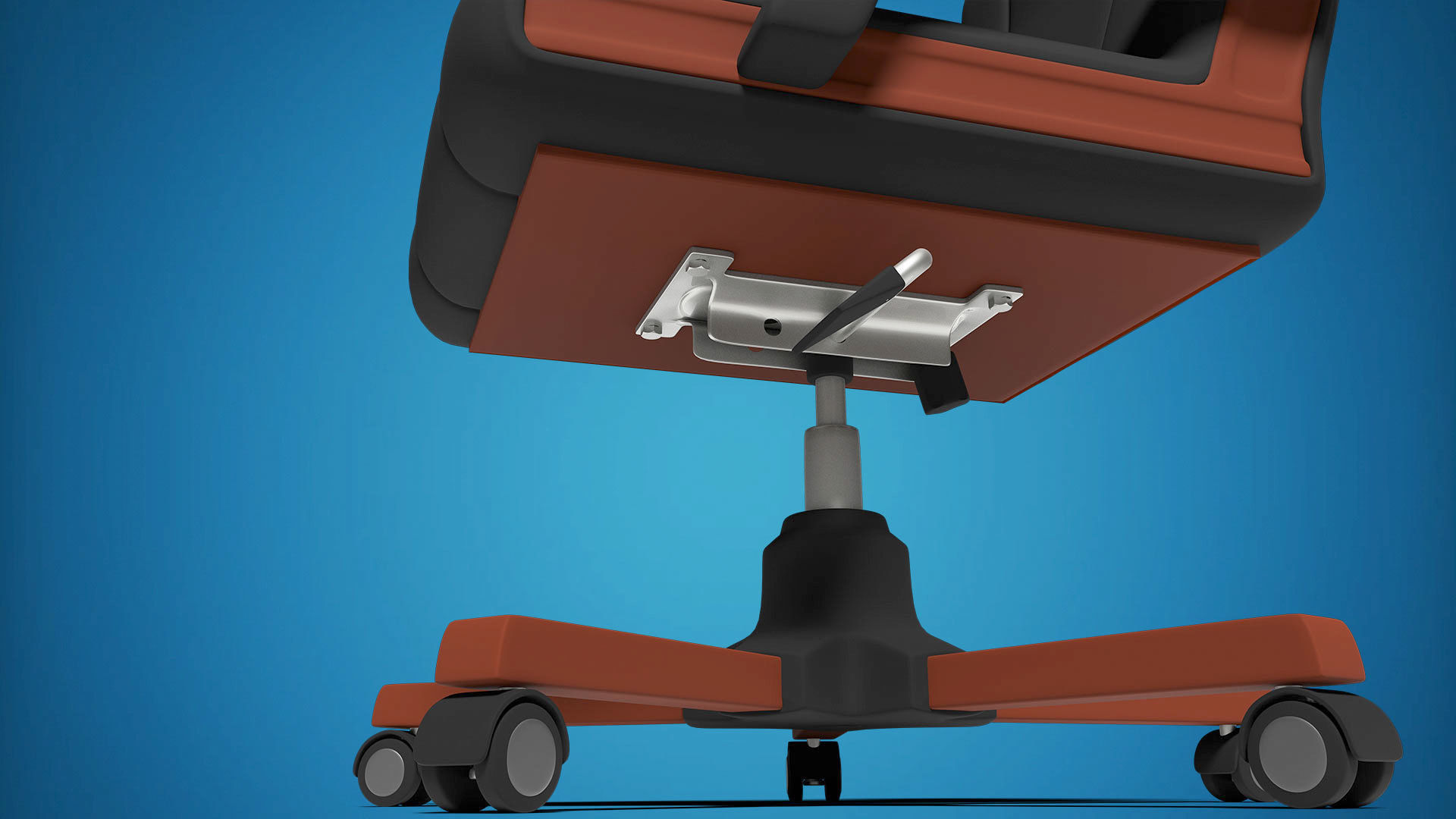 Office Chair Rigged 3D 3D model_1