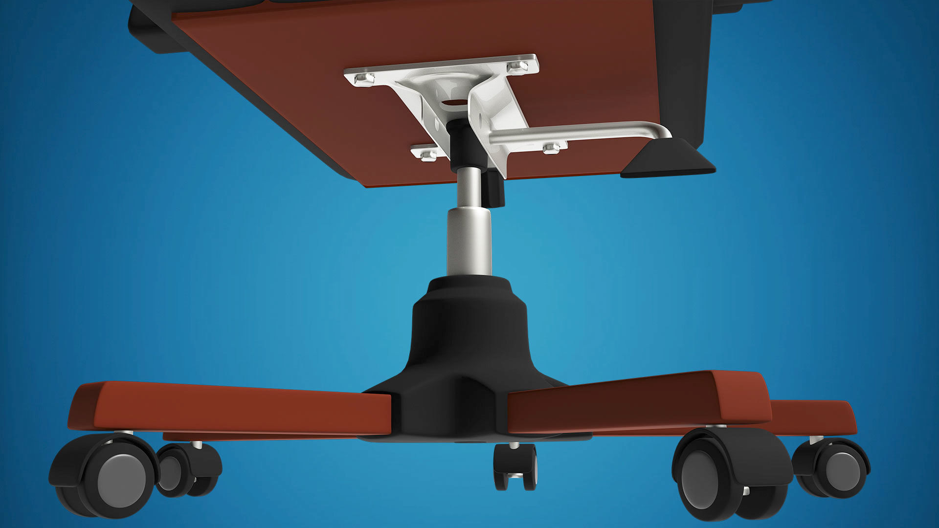 Office Chair Rigged 3D 3D model_2