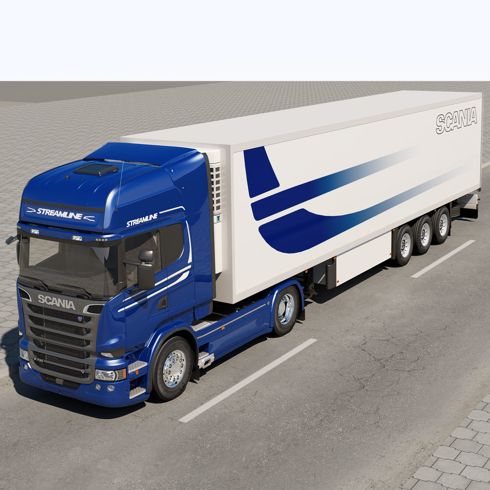 Streamline truck 2013 3D model_4