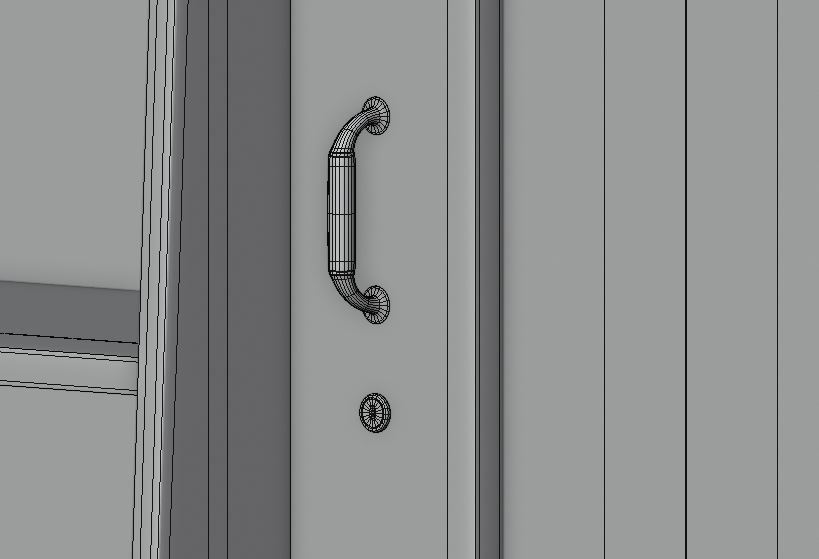 Dressing Table with Mirror 3D model 3D model_5