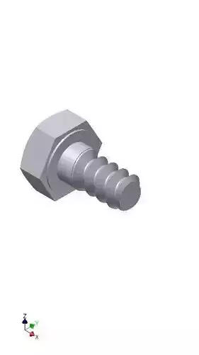Hex Head Metric 4x7mm 3D print model