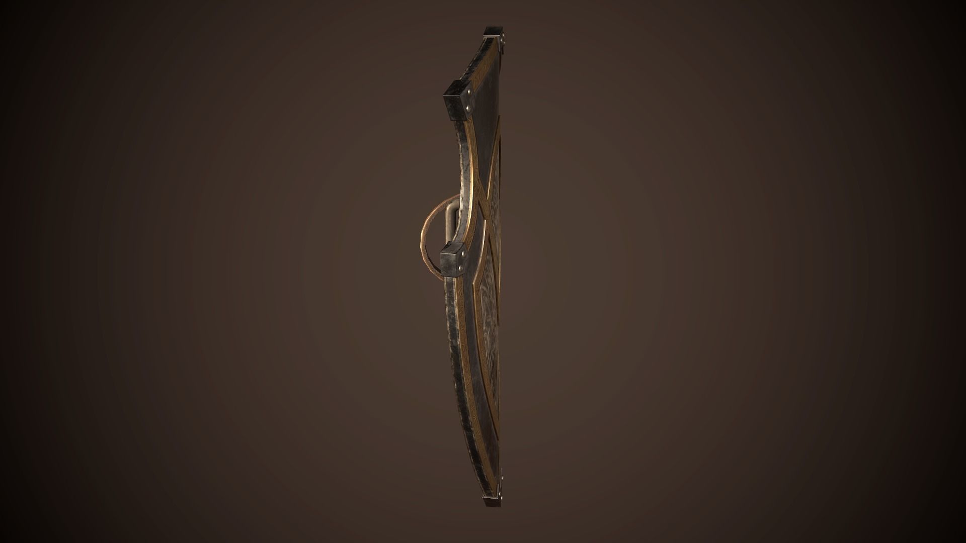 Knight Shield 01 Low-poly 3D model_12