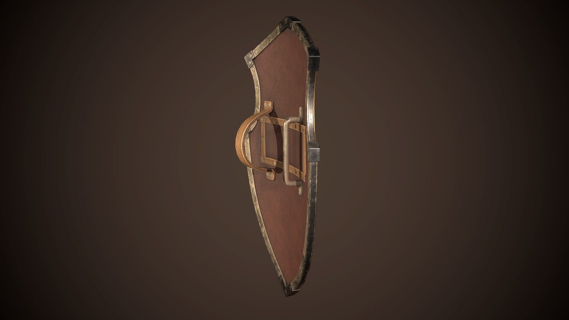 Knight Shield 01 Low-poly 3D model_11