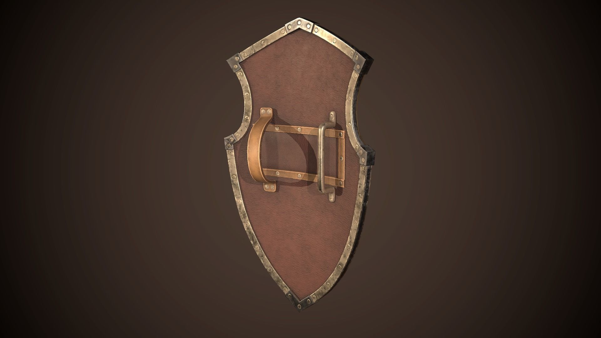 Knight Shield 01 Low-poly 3D model_10