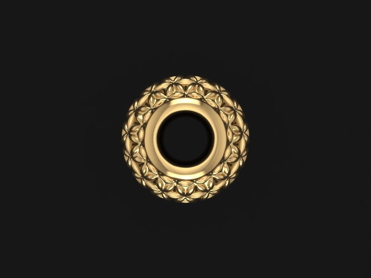 Gold and Silver bead charm 3D print model_2