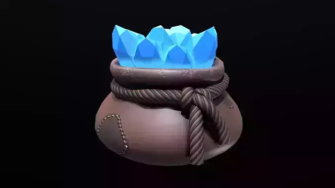 Stylized Bag of Gems